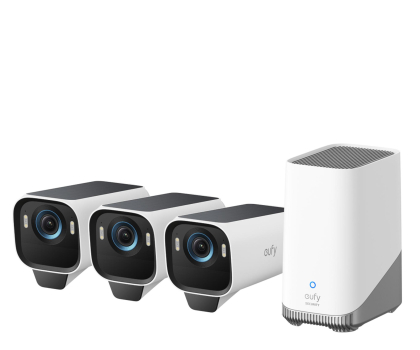 Inteligentna kamera Eufy Zestaw 3 kamer eufyCam S3 Czarno-Białe